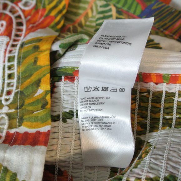 NEW Farm Rio Forest Birds Smocked Embroidered Blouse size M #833 - Picture 8 of 8